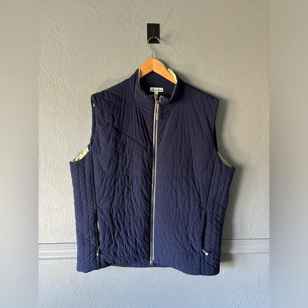 Peter Millar Navy Quilted Vest